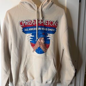 Chris Stapleton Size M All American Road Show Cream Graphic Hoodie 2024